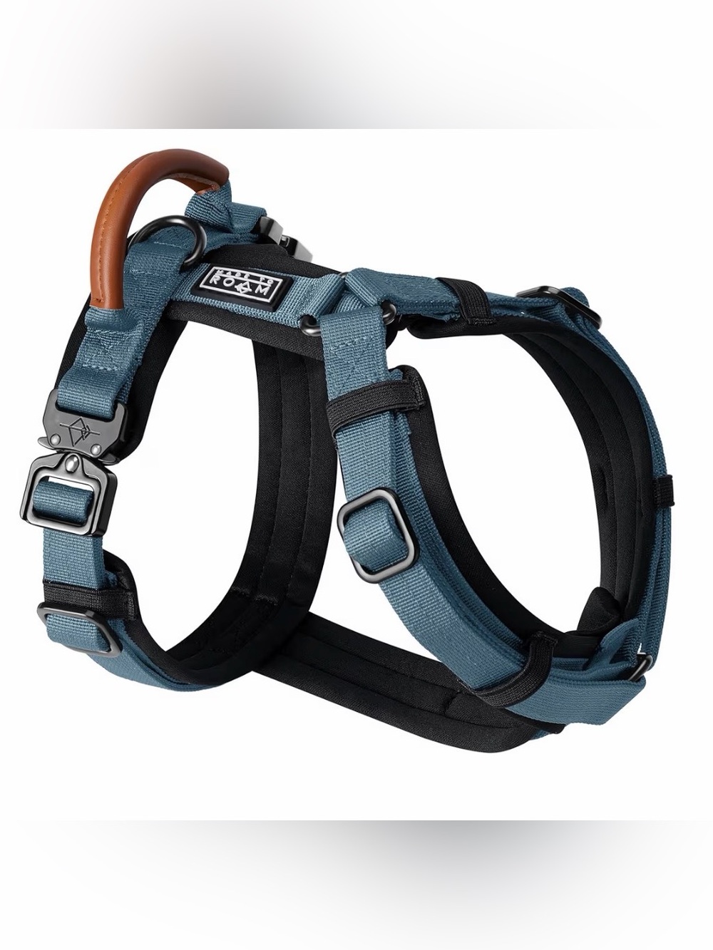 MADE TO ROAM Premium Explorer Harness - Y-Shaped Dog Harness (Cali Blue, Size 2)